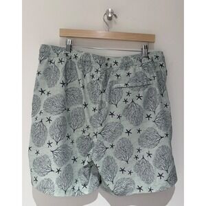 Goodfellow Men's Tropical Light Blue Swim Trunks Vacation Hawaii Sz XL